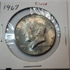 Image 3 : Two United States 1967 40% Silver Kennedy Half Dollars 
