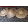 Image 2 : Sety of 3 Original Vintage chines Coolie Hats All In Perfect Condition See PIcs - Hard To Find Origi