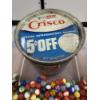 Image 5 : Huge Lot 1950's Marble King Marbles In Vintage Metal Crisco Can - Mint Condition