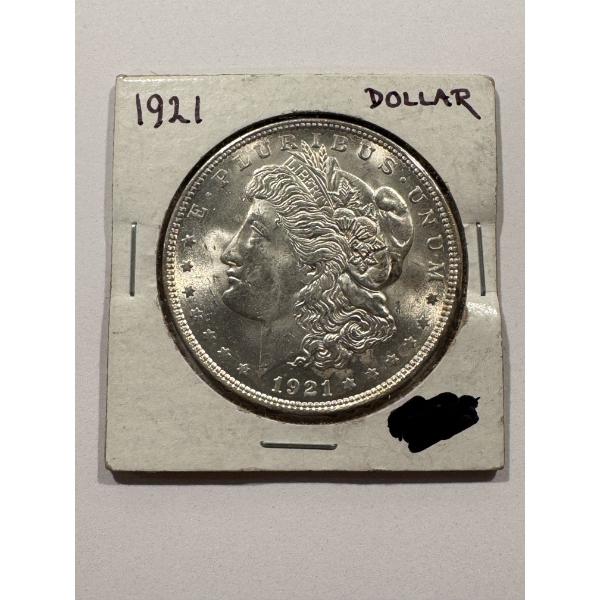 Exceptional 1921 United States Morgan Silver Dollar - Blast White - Mint Condition