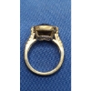 Image 4 : 18K Gold/Sterling Silver Ring With Large Brown Stone - See Photo For Sizing - Weight: 8.5g