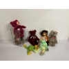 Image 4 : Collection of TY Beanie Babies - 7 Total - Some in Plastic Case - Frog - Puss in Boots - 5 Bears 