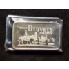 Image 1 : Rare Vintage Drovers Country National Bank of Chicago One Ounce .999 Fine Silver Bar