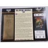 Image 1 : Authentic 1977 Super Bowl XI NFL Football Ticket & 24K Gold Plated Ticket - Mint Condition