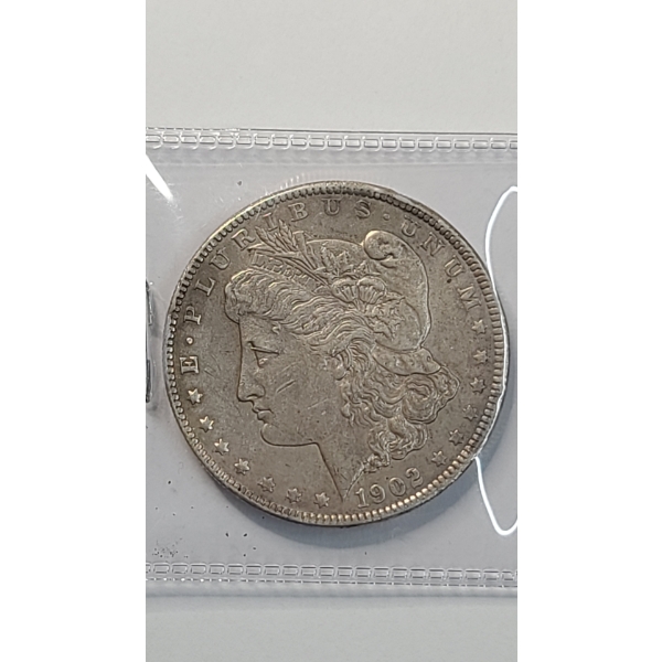 United States 1902 Morgan 90% Silver Dollar 