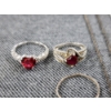 Image 3 : Small Lot of Assorted Sterling Silver Jewelry Ft. Heart Rings & Necklaces Weighing 33 Grams