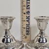 Image 4 : Pair Of Vintage W.M. Rogers 4" Weighted Sterling Silver Low Candlesticks (394.3g each)