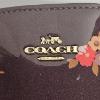 Image 2 : Coach Margot Carryall Oxblood Floral Print Patent Leather Satchel Crossbody Bag (F31395)