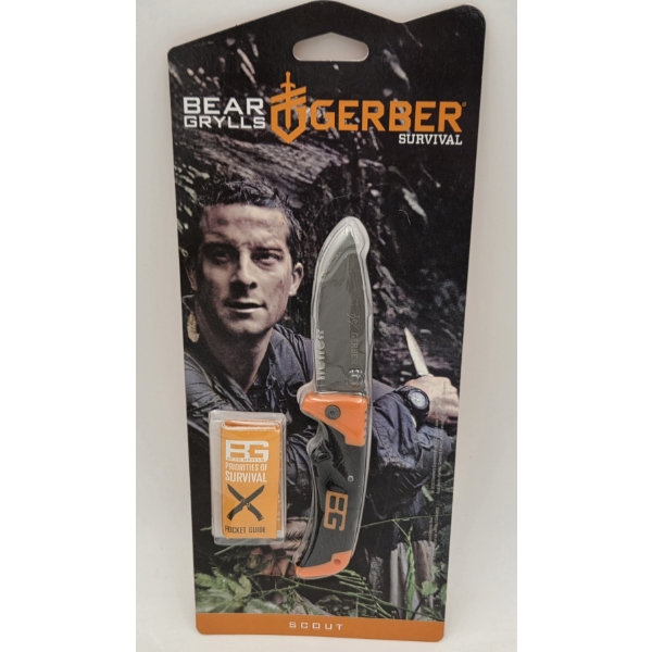 Brand New - Bear Grylls Gerber Survival Compact Folding Scout Knife