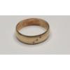 Image 4 : Vintage 10K Yellow Gold Domed Band Ring With Flush-Set Diamonds - Size 8 - Weight: 2.0g
