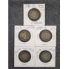 Image 1 : Five Assorted 90% Silver United States Barber Quarters ~ $1.25 Face Value!