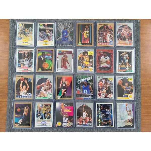24 Assorted Basketball Trading Cards Dating Back to 1990 Ft. Charles Barkley, Larry Bird & More!