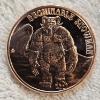 Image 1 : 1 oz .999 Fine Copper Cryptid Creatures Abominable Snowman Round