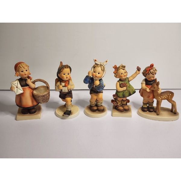 Lot of 5 Hummel Goebel Porcelain Figurines in Perfect Condition!