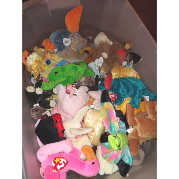 Enormous Lot Of Beenie Babies & More - All In Prime Condition - Too Many To Count - From Sealed Box 