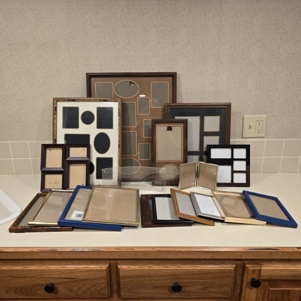Lot of Picture Frames - All Shapes and Sizes - More than Pictured - 20+