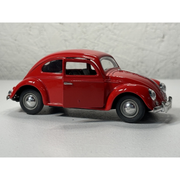 1:43 Scale Diecast Model of Red Volkswagen Beetle