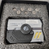 Image 2 : Metal Polyhedral Dice Set GC-X2 ~ Unique Bullet Shaped Dice in Gun Shaped Holder/Dispenser 