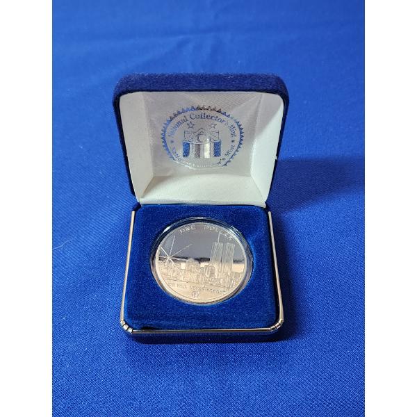 2004 U.S. Freedom Tower World Trade Center Silver Clad Coin