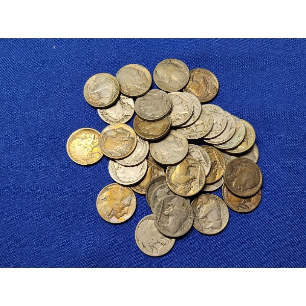 x24 Assorted Years U.S. Buffalo Nickels FV: $1.20