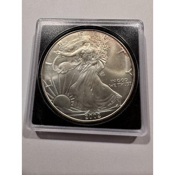 2002 United States American Eagle .999 Fine Troy Silver Ounce Coin - Mint Condition