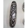 Image 12 : Vintage Sterling Silver Top Brush, Sterling Top Glass Cosmetic Containers & Sterling Pepper Grinder