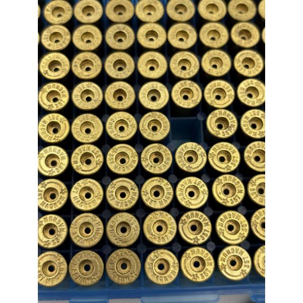 357 Ammo Primed Brass box & 357 Ammo Brass Container - 357 Magnum