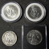 Image 2 : (4) Silver Half Dollars - (2) 1964 Kennedy, (1) 1936 Walking Liberty & (1) Franklin - 90% Silver