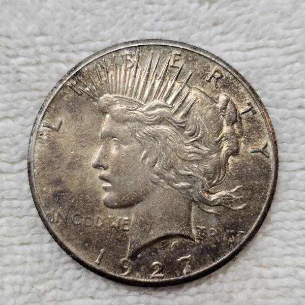 1927 Peace 90% Silver Dollar FV: $1.00
