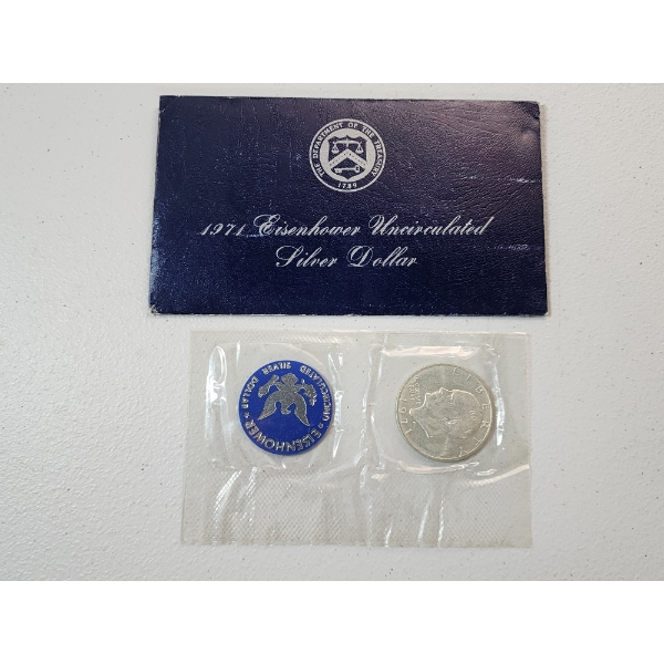 1971 Eisenhower Uncirculated 40% Silver Dollar