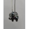 Image 5 : Sterling Silver Elephant Pendant On 18" Sterling Silver Necklace - Weight: 2.6g