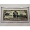 Image 1 : 2003 United States Jefferson DELAWARE $2.00 Bill In Hard Case Holder - Mint Condition - RARE