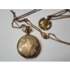 Image 7 : Gold-Filled Pocket Watch -Engraved Back & Photo, Adjustable Chain - Gorgeous Piece