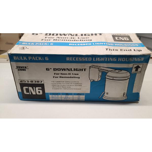 Power Zone 6 Pack 6" Downlights In Original Box