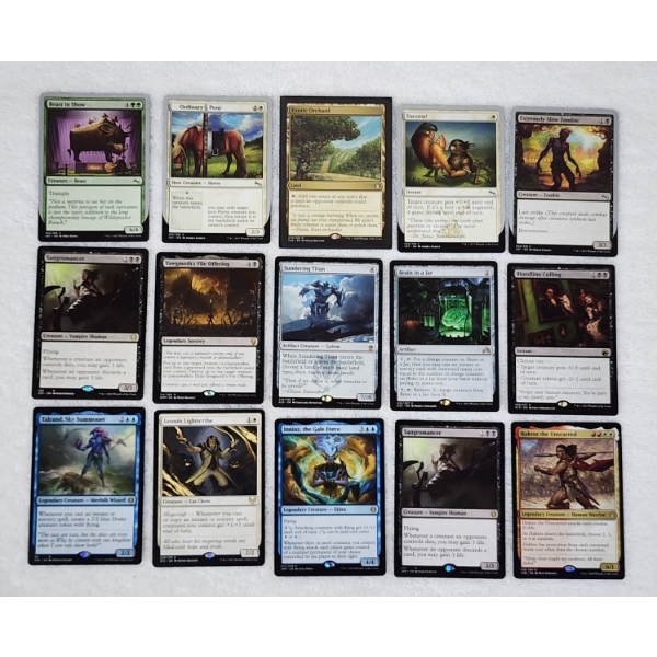 15 Assorted MTG Magic The Gathering Trading Cards Including Many Rare's