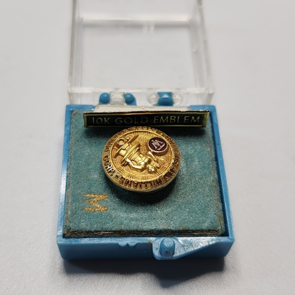Vintage 10K Gold Pin, Transue and Williams Steel Forging Co. 