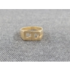 Image 4 : 14K Gold "CC" Monogrammed Ring Weighing 9.5 Grams