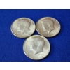 Image 2 : x3 1964 Kennedy Half Dollars - 90% Silver - Face Value: $1.50