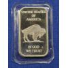 Image 4 : U.S. Buffalo Native American Vintage Silver Bar - 1 oz .999 Fine Silver