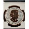 Image 7 : NGC Reverse Proof 70 Canada 2022 Silver 1 Oz Maple Leaf Super Incuse Rose Gilt
