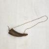Image 1 : Vintage Black Powder Horn with Wooden Plug & Carry Cord – Approx. 4.5"