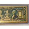 Image 4 : U.S. One Silver Dollar Gold Foil .99999999 - 24K Note In Protective Holder - Mint Condition