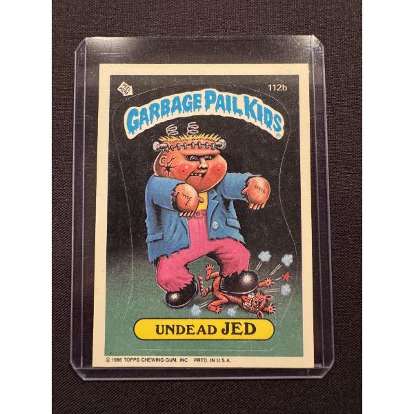1986 Garbage Pail Kids - Undead JED - 112B - Mint Condition - High Grade Card
