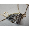 Image 6 : 14K Yellow Gold 18" Chain with 14K Two-Tone Pendant with 3 Diamond Accents TW: 9.5g