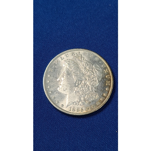1885-O Silver Morgan Dollar - Brilliant Uncirculated With Nice Toning On Rim!