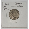 Image 1 : United States 1867 Shield Nickel With Rays