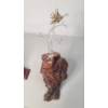 Image 8 : Small Quartz Mantle Clock, Eagle Paper Weight & Blown Glass Eagle Figurine 