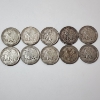 Image 5 : 10 Assorted Years United States 90% Silver Walking Liberty Half Dollars - Face Value: $5.00