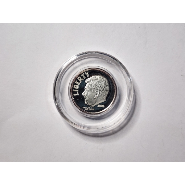 1/10 OZ .999 Fine Silver Round - DIME LOOK-A-LIKE ~ In Protective Capsule!