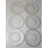 Image 1 : Jeannette Glass Harp 22kt Gold-Plated 7" Plates - Set of 6 Plates